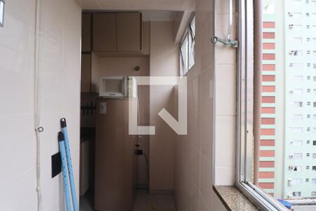 Área de Serviço de apartamento para alugar com 1 quarto, 50m² em Barra Funda, Guarujá