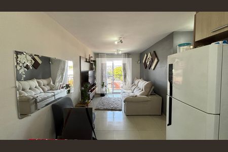 Sala de apartamento para alugar com 2 quartos, 57m² em Vila Homero Thon, Santo André