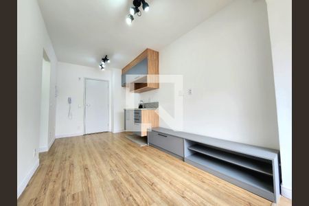 Sala/Cozinha de apartamento para alugar com 1 quarto, 32m² em Indianópolis, São Paulo