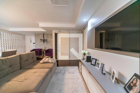 Sala de apartamento à venda com 3 quartos, 124m² em Campestre, Santo André