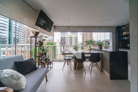 varanda de apartamento à venda com 3 quartos, 124m² em Campestre, Santo André
