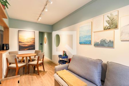 Sala de apartamento à venda com 1 quarto, 42m² em Campo Belo, São Paulo