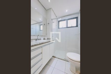 Banheiro da Suíte de apartamento para alugar com 1 quarto, 52m² em Parque Residencial Aquarius, São José dos Campos