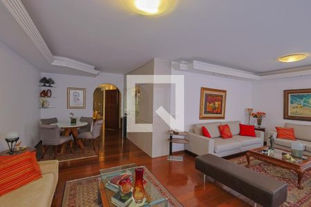Sala de apartamento à venda com 4 quartos, 280m² em Lourdes, Belo Horizonte