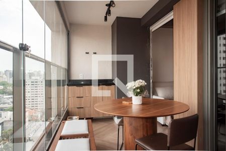 Varanda de apartamento à venda com 1 quarto, 45m² em Vila Clementino, São Paulo