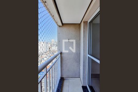 Varanda da Sala/Cozinha de apartamento à venda com 1 quarto, 42m² em Liberdade, São Paulo