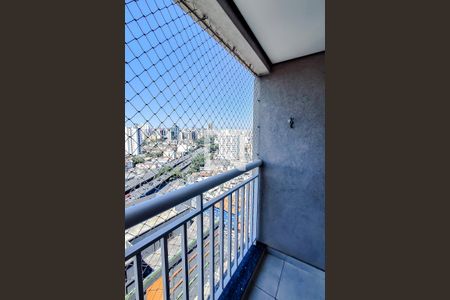 Varanda da Sala/Cozinha de apartamento à venda com 1 quarto, 42m² em Liberdade, São Paulo