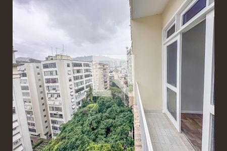 Varanda da Sala de apartamento à venda com 2 quartos, 80m² em Laranjeiras, Rio de Janeiro