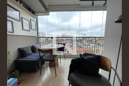 Varanda da Sala de apartamento à venda com 2 quartos, 60m² em Jardim Bonfiglioli, São Paulo