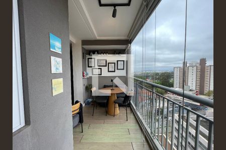 Varanda da Sala de apartamento à venda com 2 quartos, 60m² em Jardim Bonfiglioli, São Paulo