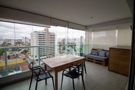 Varanda de apartamento à venda com 1 quarto, 43m² em Brooklin, São Paulo