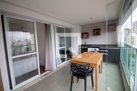 Varanda de apartamento à venda com 1 quarto, 43m² em Brooklin, São Paulo