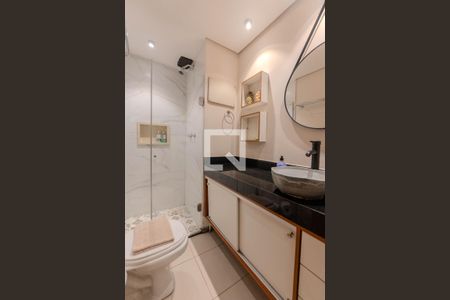 Banheiro de kitnet/studio à venda com 1 quarto, 26m² em Consolação, São Paulo