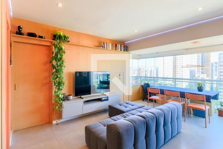 Sala de apartamento à venda com 1 quarto, 60m² em Campo Belo, São Paulo