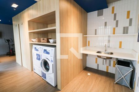 Área comum de kitnet/studio para alugar com 1 quarto, 28m² em Brooklin, São Paulo