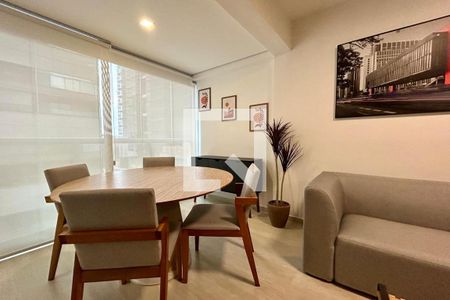Sala de apartamento à venda com 1 quarto, 53m² em Indianópolis, São Paulo