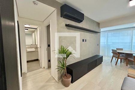Sala de apartamento à venda com 1 quarto, 53m² em Indianópolis, São Paulo