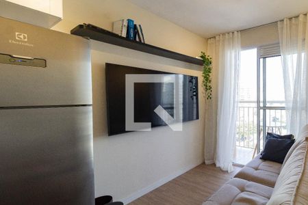Sala de apartamento à venda com 1 quarto, 27m² em Parque Industrial Tomas Edson, São Paulo