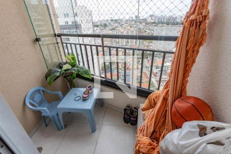 Varanda da sala de apartamento à venda com 2 quartos, 53m² em Baeta Neves, São Bernardo do Campo
