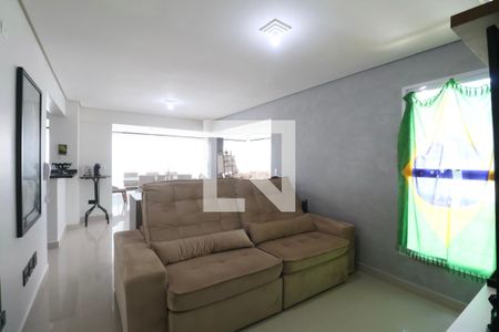 Sala de apartamento para alugar com 3 quartos, 120m² em Balneario Cidade Atlantica, Guarujá