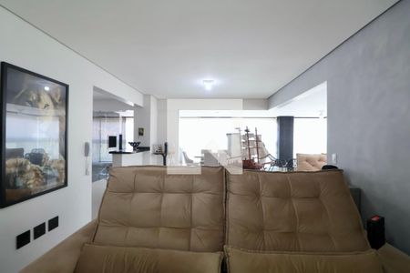 Sala de apartamento para alugar com 3 quartos, 120m² em Balneario Cidade Atlantica, Guarujá