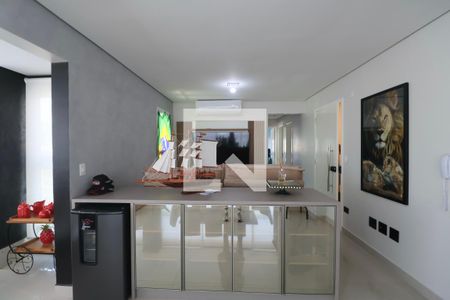 Sala de apartamento para alugar com 3 quartos, 120m² em Balneario Cidade Atlantica, Guarujá