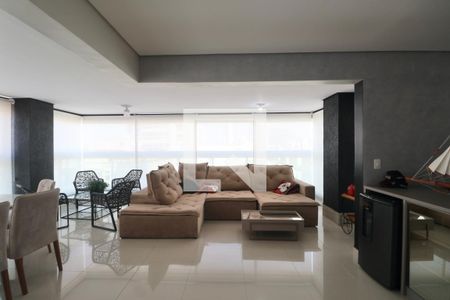 Sala de apartamento para alugar com 3 quartos, 120m² em Balneario Cidade Atlantica, Guarujá