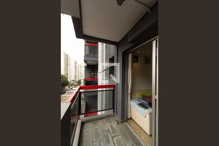 Varanda da Sala de apartamento à venda com 2 quartos, 60m² em Vila Olímpia, São Paulo