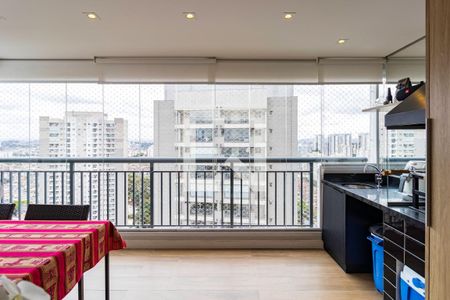 Varanda da Sala de apartamento à venda com 2 quartos, 73m² em Vila Andrade, São Paulo