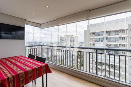 Varanda da Sala de apartamento à venda com 2 quartos, 73m² em Vila Andrade, São Paulo