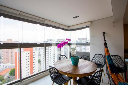 Varanda da Sala de apartamento à venda com 2 quartos, 76m² em Vila Gilda, Santo André