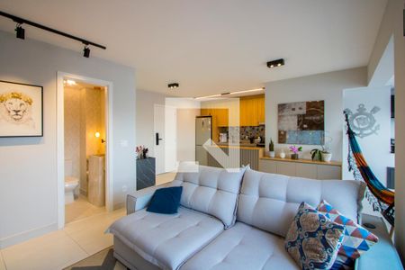 Sala de apartamento à venda com 2 quartos, 76m² em Vila Gilda, Santo André