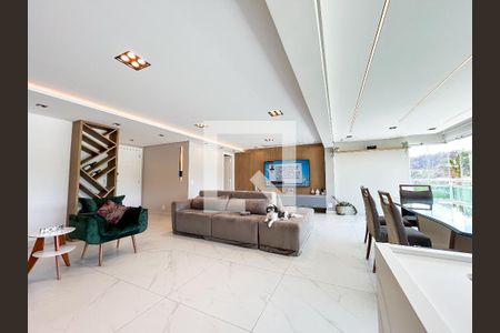 Sala de apartamento para alugar com 3 quartos, 138m² em Jardim Caravelas, São Paulo