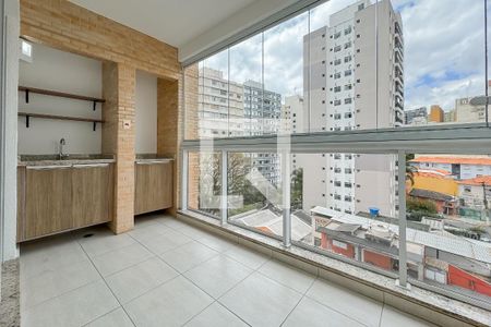 Varanda da Sala de apartamento à venda com 2 quartos, 66m² em Vila Mariana, São Paulo