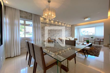 Sala de Jantar de apartamento à venda com 4 quartos, 260m² em Buritis, Belo Horizonte