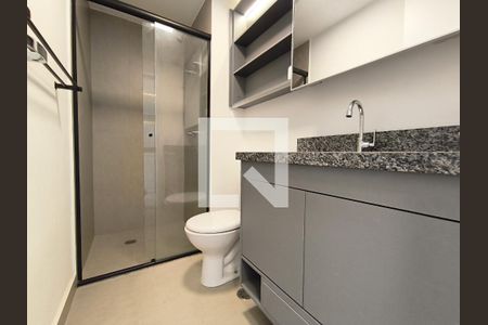 Banheiro Social de kitnet/studio à venda com 1 quarto, 31m² em Vila Mariana, São Paulo