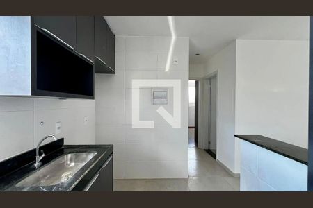 Cozinha de apartamento para alugar com 2 quartos, 56m² em Buritis, Belo Horizonte