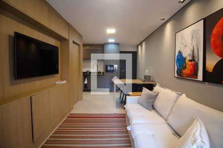 Sala de apartamento à venda com 1 quarto, 50m² em Jardim Paulista, São Paulo