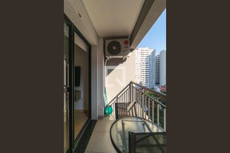 Varanda do Quarto de apartamento para alugar com 1 quarto, 32m² em Pompeia, São Paulo