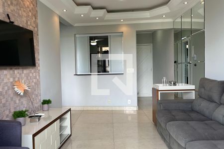 Sala de apartamento para alugar com 1 quarto, 52m² em José Menino, Santos