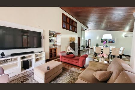 Sala de casa de condomínio à venda com 4 quartos, 350m² em Parque Taquaral, Campinas
