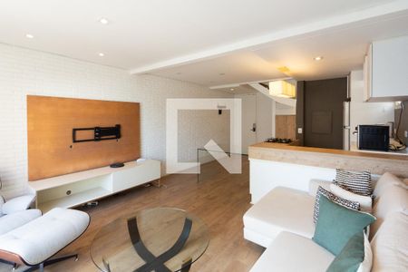 Sala de apartamento para alugar com 1 quarto, 53m² em Vila Nova Conceição, São Paulo