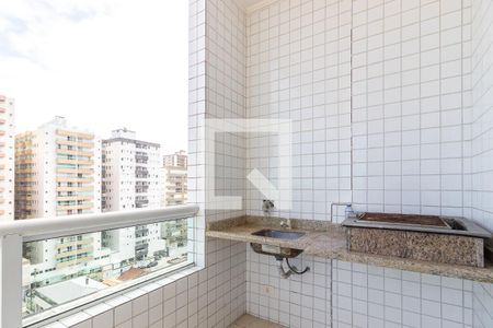 Varanda da Sala de apartamento para alugar com 3 quartos, 85m² em Vila Assuncao, Praia Grande