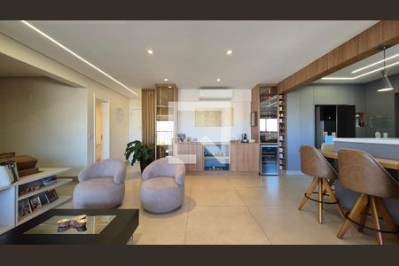 Sala de apartamento à venda com 3 quartos, 128m² em Vila Gilda, Santo André