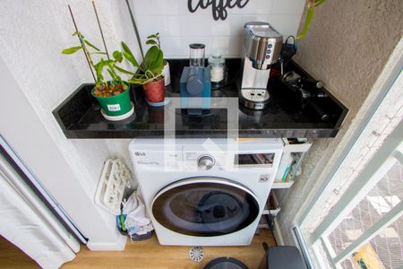 Varanda/Área de serviço de apartamento à venda com 2 quartos, 50m² em Vila Pires , Santo André