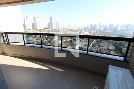 Sacada da Sala de apartamento para alugar com 1 quarto, 94m² em Parque Residencial Aquarius, São José dos Campos