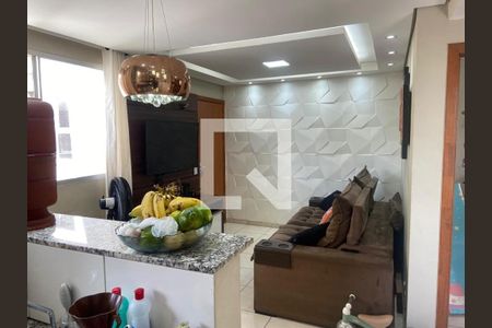 Sala de apartamento à venda com 2 quartos, 48m² em Santa Maria, Contagem