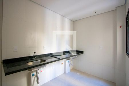 Sala/Cozinha de apartamento à venda com 2 quartos, 47m² em Campestre, Santo André