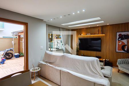 Sala de casa de condomínio à venda com 4 quartos, 137m² em Taquara, Rio de Janeiro