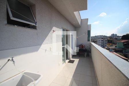 Área de Serviço  de apartamento à venda com 3 quartos, 136m² em Santa Helena, Belo Horizonte
